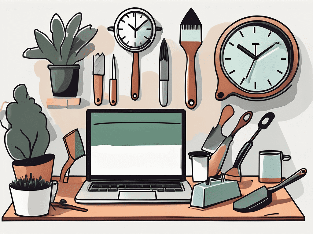A variety of objects symbolizing different jobs or side hustles